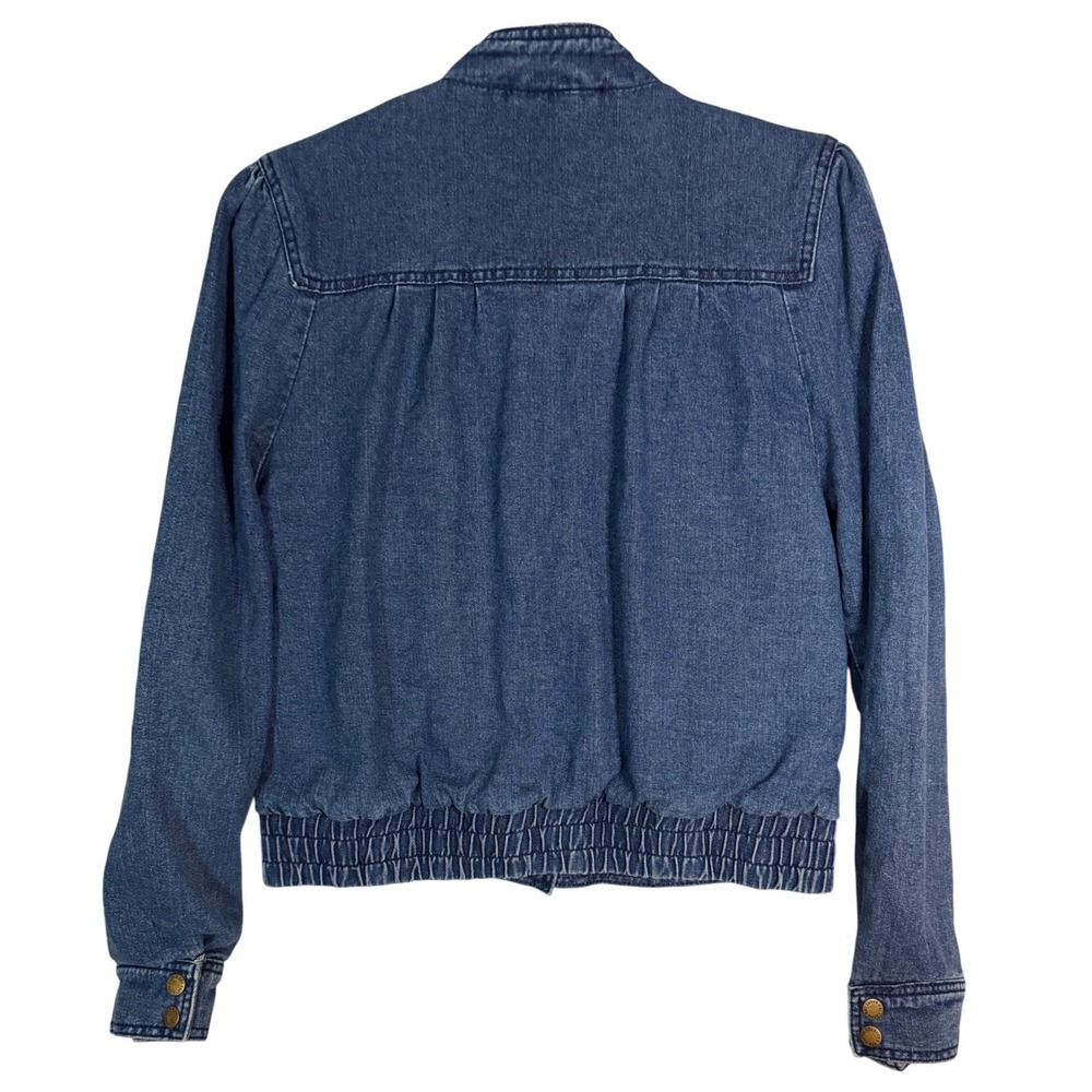 Vintage Prairie Denim Jean Jacket Y2K Womens L Flannel Lined Barn Chore - Picture 3 of 11